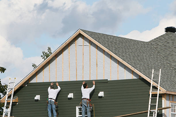Professional Siding Contractor technician working in Chestnut Hill, MA